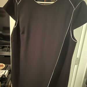 Ted Baker Dress in Black with white stitching